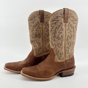 Ariat Futurity Champ Cowboy Boot 10061336 Size 10D Leather K-Toe 13" Shaft Brown